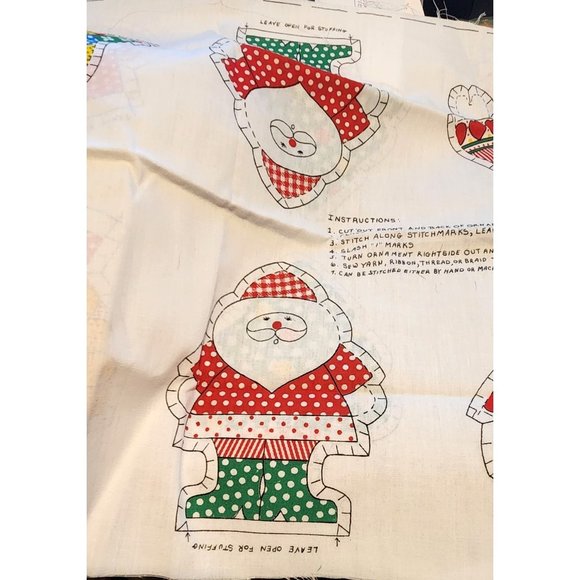 Craft Kit Ornaments Springs Mills, Inc. Pattern 4162  Tree Candy Cane Angel Sant - Picture 5 of 9